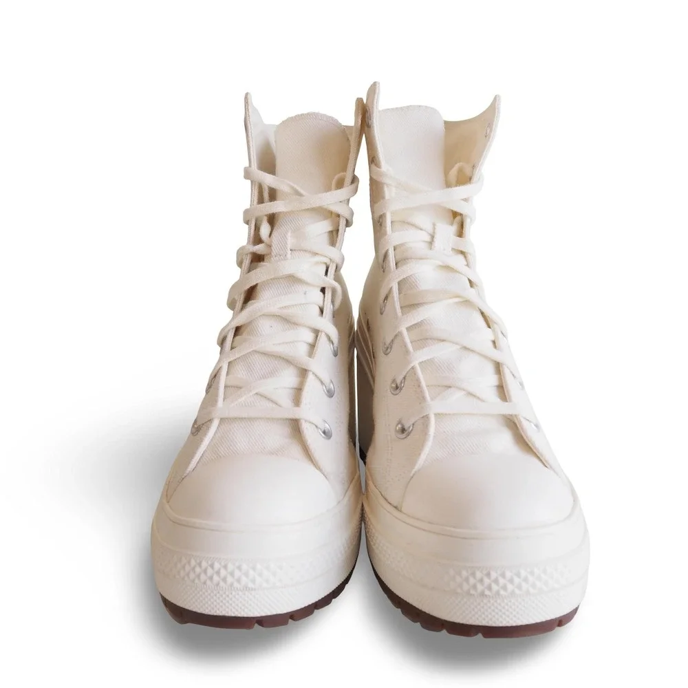 Converse Chuck 70 De Luxe Heel Hi Platform A05348C Egret Mens 11 Womens 13